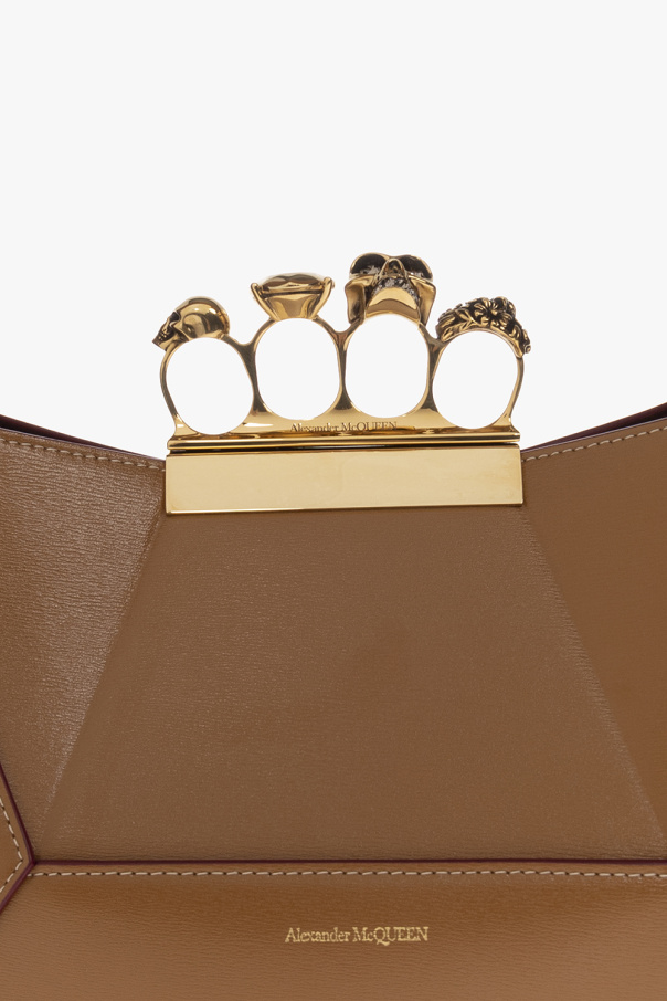 Brown 'Jewelled Hobo' handbag Alexander McQueen